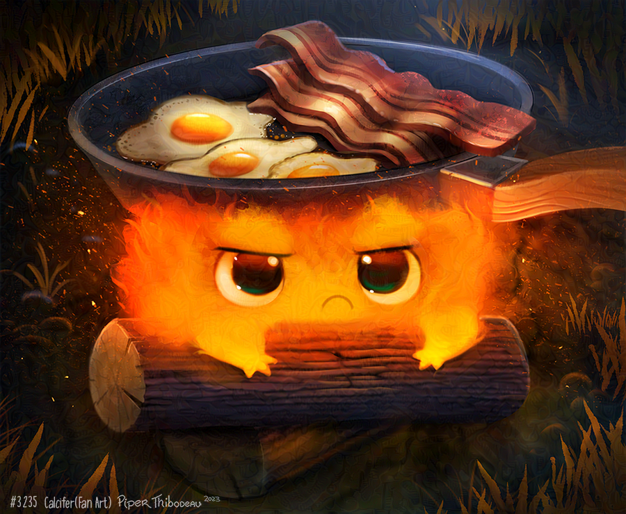 calcifer (howl's moving castle and etc) created by piper thibodeau