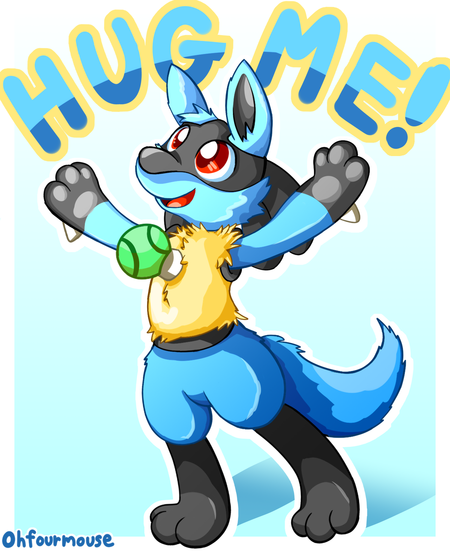 Lucario with tennisball