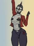 Rating: s
ID: 3923415
Date: 2023-03-11 12:03:21 -0500
Status: active
Score: 33
2023 3:4 anthro assaultron_(fallout) clothed clothed_female clothing digital_media_(artwork) exposed fallout farrythedragon female fingers hi_res humanoid jacket machine microsoft open_clothing open_jacket open_topwear robot rose_(assaultron) solo topwear post #3923415
