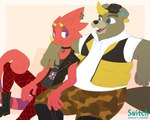Rating: s
ID: 5275474
Date: 2024-12-30 06:21:20 -0500
Status: active
Score: 25
5:4 animal_crossing anthro beaver biped blonde_hair bottomwear brown_body brown_fur buckteeth c.j._(animal_crossing) camo camo_bottomwear camo_clothing camo_print camo_shorts chameleon choker clothed clothing curled_tail duo flat_tail flick_(animal_crossing) fur hair hi_res horn jewelry lizard male male/male mammal necklace nintendo pattern_bottomwear pattern_clothing pattern_shorts piercing red_body reptile rodent scales scalie short_sleeve_hoodie shorts simple_background slightly_chubby smile switchbit tail teeth topwear vest yellow_horn post #5275474