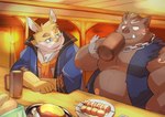 Rating: s
ID: 3724291
Date: 2022-12-01 08:14:21 -0500
Status: active
Score: 16
2022 absurd_res anthro ayame42612 blush brown_body chardonnay_romancia detailed_background duo eyewear food glasses griff_(chardonnay_romancia) hi_res humanoid_hands jey_caroot kemono lagomorph leporid male mammal overweight overweight_male rabbit suid suine sus_(pig) wild_boar yellow_body post #3724291