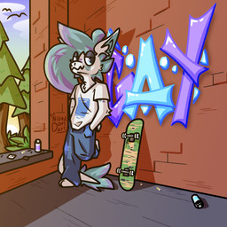 Rating: s
ID: 4939754
Date: 2024-07-24 13:54:49 -0400
Status: active
Score: 8
1:1 2_toes anthro barefoot blue_body blue_fur bottomwear cigarette clothed clothing detailed_background digital_media_(artwork) dragon feet full-length_portrait fur furred_dragon furred_scalie graffiti graffiti_on_wall hair hi_res kawa_(niveddoesart) male mammal mythological_creature mythological_scalie mythology niveddoesart pants paws plant portrait purple_body purple_fur scalie shirt skateboard sky smile solo sunset tail text toes topwear tree vehicle white_body white_fur post #4939754
