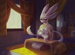 Rating: s
ID: 3379924
Date: 2022-06-08 10:11:01 -0400
Status: active
Score: 27
4_ears anthro avali avalon_(avali_homeworld) avian breasts clothing container cup dragon feathered_dragon feathered_scalie feathered_tail feathers female furniture inside kneeling living_room multi_ear mythological_creature mythological_scalie mythology naaka non-mammal_breasts red_eyes rug scalie shrine_maiden smile solo tail tea_cup teapot topwear vomleben window wings post #3379924