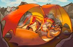 Rating: s
ID: 5646386
Date: 2025-06-16 13:42:53 -0400
Status: active
Score: 51
clay_(wof) dragon duo elkdragon entwined_tails female female_on_top feral glowing glowing_body glowing_scales hand_holding hi_res loving_gaze lying male male/female male_on_bottom membrane_(anatomy) membranous_wings mountain mud mudwing_(wof) mythological_creature mythological_scalie mythology nervous_smile on_back on_bottom on_top onomatopoeia outside peril_(wof) rock rubbing_cheek scales scalie skywing_(wof) smoke sound_effects standing_on_wings tail tail_coil text wings wings_of_fire post #5646386