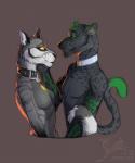 Rating: s
ID: 1101138
Date: 2017-01-08 06:18:15 -0500
Status: active
Score: 12
adeloo anthro breasts collar duo featureless_breasts felid female ferolux ferolux_(character) fur hi_res jaguar male male/female mammal metal_collar nude pantherine smile standing post #1101138