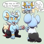 Rating: s
ID: 5099885
Date: 2024-10-07 12:10:29 -0400
Status: active
Score: 16
1:1 ambiguous_gender blitzle bookabashka dialogue duo english_text feral generation_1_pokemon generation_4_pokemon generation_5_pokemon growlithe hi_res kimbo_(bookabashka) male_(lore) nintendo open_mouth open_smile pokemon pokemon_(species) shinx smile text post #5099885