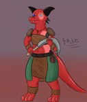 Rating: s
ID: 5560797
Date: 2025-05-09 19:49:54 -0400
Status: active
Score: 1
anthro bake_a_snake blue_eyes burn_scar chili_pepper clothing druid female food fruit green_clothing heterochromia hi_res holding_object holding_weapon horn jewelry kobold looking_at_viewer magic_user necklace pepper_(fruit) plant red_body red_scales scales scalie scar shoulder_pads sickle solo tribal_spellcaster weapon post #5560797