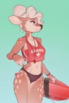 Rating: s
ID: 5564900
Date: 2025-05-11 15:26:10 -0400
Status: active
Score: 107
anthro bikini blush breasts brown_body brown_fur clothed clothing crop_top deer female flotation_device front_view fur hair hi_res lifeguard lifeguard_bikini mammal midriff partially_clothed ribbongrove shirt solo swimwear topwear two-piece_swimsuit whistle_around_neck white_hair post #5564900