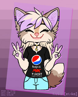 Rating: s
ID: 5706176
Date: 2025-07-13 13:48:08 -0400
Status: active
Score: 3
2025 anonymous_artist anthro bepis bisexual_pride_colors canid canine choker clothing dated english_text eyes_closed female fox fur gesture gradient_background hair hand_gesture hi_res holding_object jewelry lgbt_pride long_hair looking_at_viewer mammal multicolored_body multicolored_fur multicolored_hair necklace pride_colors rinka_eya russian_description shirt simple_background smile solo t-shirt text topwear v_sign post #5706176
