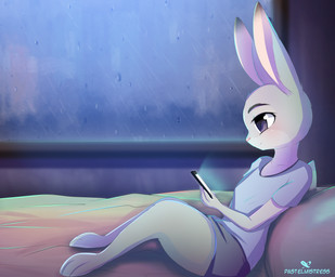 2016 3_toes anthro bed blush cellphone clothed clothing cute disney female fur grey_fur hi_res holding_object holding_phone inside judy_hopps lagomorph long_ears mammal on_bed pastelmistress phone purple_eyes rabbit raining sitting smile solo toes zootopia
Rating: Safe
Score: 15
User: BooruHitomi
Date: April 19, 2018 2016 3_toes anthro bed blush cellphone clothed clothing cute disney female fur grey_fur hi_res holding_object holding_phone inside judy_hopps lagomorph long_ears mammal on_bed pastelmistress phone purple_eyes rabbit raining sitting smile solo toes zootopia
Rating: Safe
Score: 15
User: BooruHitomi
Date: April 19, 2018