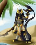 Rating: s
ID: 2519393
Date: 2020-12-07 12:51:38 -0500
Status: active
Score: 19
2020 anthro biped black_body black_fur black_hair claws clothed clothing decorative_scarab desert digital_media_(artwork) dragon dragon_scale_armor egyptian egyptian_clothing egyptian_soldier fur grey_body hair hi_res horn looking_at_viewer male melee_weapon membrane_(anatomy) muscular muscular_anthro muscular_male mythological_creature mythological_scalie mythology nefer oasis outside plant sa-chat scalie simple_background sky solo sword tail tree weapon yellow_body yellow_eyes post #2519393