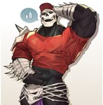 Rating: s
ID: 4693058
Date: 2024-04-01 12:28:57 -0400
Status: active
Score: 27
anthro black_body bone clothing embarrassed hi_res laugh male muscular red_clothing red_shirt red_topwear shirt simple_background skull skull_head skullmageddon skullmageddon_(rcg) solo tokuni topwear white_background post #4693058