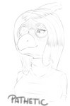 Rating: s
ID: 4542535
Date: 2024-01-18 01:58:42 -0500
Status: active
Score: 4
anthro badfidhell bone_frill cavemanon_studios clothing dinosaur english_text eyelashes eyewear facial_markings female frill_(anatomy) glasses gloom_lines hadrosaurid hair head_crest head_frill head_markings long_hair markings meme monochrome muzzle_(marking) narrowed_eyes one_eye_obstructed ornithischian ornithopod parasaurolophus pathetic_(meme) prehistoric_species reptile scalie shirt simple_background smile snoot_game snout snout_markings solo text theresa_(snoot_game) topwear white_background post #4542535