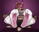 Rating: s
ID: 5390932
Date: 2025-02-22 18:19:55 -0500
Status: active
Score: 106
2022 anthro athletic_wear bottomwear carifoxleopard cheek_tuft clothing crop_top dominant dominant_female eye_through_hair facial_tuft fangs feet felid feline female first_person_view foot_fetish foot_focus footwear glowing glowing_eyes gradient_background gym_bottomwear gym_shorts hair hypnosis hypnotic_eyes hypnotizing_viewer looking_at_viewer lynx mammal meme mind_control pawpads paws_in_socks pink_background sabertooth_(anatomy) shirt shorts simple_background sitting smile socks solo teeth text text_on_clothing text_on_crop_top text_on_footwear text_on_socks text_on_topwear topwear translucent translucent_hair tuft you_are_not_immune_to_propaganda zaide_(ashkelling) post #5390932