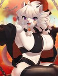Rating: s
ID: 5198871
Date: 2024-11-22 18:16:13 -0500
Status: active
Score: 74
2021 abs accessory anthro autumn band-aid band-aid_on_face bandage bandage_on_face baseball_cap big_breasts black_text bow_ribbon breasts chain clothed clothed_anthro clothed_female clothing dated depth_of_field digital_media_(artwork) eyebrow_through_hair eyebrows fangs felid female female_anthro frankie_(extremedash) fur hair hair_accessory hair_bow hair_ribbon hat headgear headwear hi_res huge_breasts legwear lion looking_at_viewer mammal mid_skb multicolored_eyes muscular muscular_anthro muscular_female narrowed_eyes open_mouth open_smile outside pantherine pink_nose portrait ribbons sitting smile solo tail teeth text thigh_highs three-quarter_portrait three-quarter_view tied_hair topwear translucent translucent_hair two_tone_eyes white_body white_eyebrows white_fur white_hair post #5198871