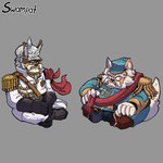Rating: s
ID: 5641445
Date: 2025-06-14 11:12:07 -0400
Status: active
Score: 2
anthro armor beard brown_body brown_fur canid canine caninu canis clothing colonel_pretzel commander_merlot cyberconnect2 dobermann domestic_dog duo eyebrows facial_hair fuga:_melodies_of_steel fur hair hat headgear headwear helmet hi_res little_tail_bronx male mammal mature_male military_uniform mustache pickelhaube pinscher sitting swampat thick_eyebrows uniform white_hair post #5641445