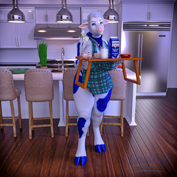 Rating: s
ID: 3050557
Date: 2021-11-30 00:33:35 -0500
Status: active
Score: 50
1:1 2019 3d_(artwork) anthro appliance apron blue_body blue_eyes blue_fur bovid bovine cattle chair clothing container digital_media_(artwork) female food_tray fridge fur furniture glass hair hi_res holding_object holstein_friesian_cattle horn kerchief kitchen kitchen_appliance lactaid lactaid_cow looking_at_viewer mammal mascot milk milk_carton milk_container neckerchief neckwear plant smile solo standing white_body white_fur xrayzebra4 post #3050557