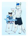 Rating: s
ID: 3366110
Date: 2022-06-01 05:51:39 -0400
Status: active
Score: 25
3:4 absurd_res anthro border canid canine canis cheetah clean_diaper clothed clothing diaper domestic_dog duo eyewear feeding felid feline glasses hi_res high_chair husky icy_waters_(character) male mammal nordic_sled_dog siberian_husky spitz terrylionheart wearing_diaper white_border young young_anthro post #3366110