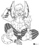 Rating: s
ID: 4718430
Date: 2024-04-13 14:32:43 -0400
Status: active
Score: 6
2024 abs anthro bottomwear claws clothed clothing dyna_hero_fur_hire fangs felid fur fur_hire gloves hair handwear lion looking_at_viewer male mammal marcushunter monochrome muscular muscular_anthro muscular_male open_mouth pantherine pants shoulder_pads signature sitting solo spikes tail tail_tuft teeth toe_claws topless topless_anthro topless_male tuft wide_eyed yu-gi-oh! post #4718430