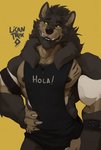 Rating: s
ID: 2255792
Date: 2020-05-14 07:04:53 -0400
Status: active
Score: 93
anthro artist_name bracelet canid canine canis caronte casual_clothing clothed clothing digital_media_(artwork) fluffy fur hi_res jewelry male mammal muscular muscular_anthro muscular_male mythological_canine mythological_creature mythology nipples pecs pendant ronte scar shirt simple_background smile solo spanish_text tank_top text topwear translated werecanid werecanine werecreature werewolf wolf post #2255792