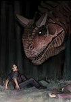 Rating: s
ID: 5623193
Date: 2025-06-05 20:09:54 -0400
Status: pending
Score: 2
abelisaurid ambiguous_gender blood bodily_fluids book_cover carnotaurus clothed clothing corpse cover darkness death dinosaur feral forest forest_background glowing glowing_eyes grass group hair hi_res horn horror_(theme) human imminent_death kylejdurrantauthor male mammal nature nature_background night open_mouth osteoderms plant prehistoric_species reptile scales scalie sharp_teeth sitting size_difference spikes spikes_(anatomy) story story_at_paywall story_at_source story_in_description teeth theropod tree trio post #5623193