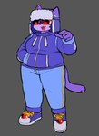 Rating: s
ID: 5347799
Date: 2025-02-02 21:29:16 -0500
Status: active
Score: 3
2025 5_fingers anarchoblues anthro blue_bottomwear blue_clothing blue_hair blue_hoodie blue_pants blue_topwear bottomwear breasts clothed clothed_anthro clothed_female clothing cute_fangs digital_drawing_(artwork) digital_media_(artwork) domestic_cat ear_piercing eyewear fangs felid feline felis female female_anthro fingers footwear front_view full-length_portrait fully_clothed fully_clothed_anthro fully_clothed_female furgonomics furry-specific_piercing glasses grey_background hair hand_in_pocket hasbro hi_res hoodie julie_(anarchoblues) looking_aside mammal open_mouth open_smile overweight overweight_anthro overweight_female pants piercing pockets portrait purple_ears purple_face purple_tail red_eyewear red_glasses rumble_(transformers) shoes simple_background smile solo tail tail_piercing takara_tomy teeth topwear transformers wearing_glasses winter_hat post #5347799