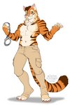 Rating: s
ID: 2410786
Date: 2020-09-15 02:01:19 -0400
Status: active
Score: 21
2020 4_toes 5_fingers anthro barefoot black_stripes claws clothed clothing countershading digital_media_(artwork) digitigrade feet felid fingers fur hi_res kittydee male mammal orange_body orange_fur pantherine pawpads paws pink_nose pink_pawpads smile solo striped_body striped_fur stripes sverre_(tigerlover1) tiger toes topless post #2410786