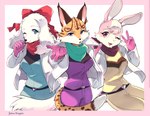 Rating: s
ID: 3354654
Date: 2022-05-26 02:20:38 -0400
Status: active
Score: 81
2022 accessory anthro belt bird_dog blue_eyes bow_(feature) bow_accessory bow_ribbon breasts canid canine canis centered_hair_bow clothed clothing domestic_dog double_v_sign ear_piercing ear_ring ear_tuft eyebrows eyelashes fay_(star_fox) felid feline female fur gesture gloves group hair_accessory hair_bow hair_ribbon hand_gesture handwear hi_res hunting_dog inner_ear_fluff kemono kerchief lagomorph leporid long_ears looking_at_viewer lucy_hare lynx mammal markings miyu_(star_fox) namagakiokami nintendo one_eye_closed open_mouth piercing pink_body pink_fur purple_eyes rabbit ribbons ring_piercing smile spaniel spots spotted_body spotted_fur star_fox topwear trio tuft v_sign white_body white_fur wink winking_at_viewer yellow_body yellow_fur post #3354654