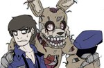 Rating: s
ID: 5299619
Date: 2025-01-10 20:18:37 -0500
Status: active
Score: 24
2015 animatronic anthro clothing duo five_nights_at_freddy's five_nights_at_freddy's_3 grey_eyes hi_res human inverted-mind-inc. lagomorph leporid machine male mammal michael_afton night_guard rabbit red_eyes robot rotting scottgames simple_background springtrap_(fnaf) uniform white_background post #5299619