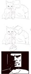 Rating: s
ID: 5566619
Date: 2025-05-12 09:57:04 -0400
Status: active
Score: 16
4_fingers ambiguous_gender anthro beverage biped clothed clothing dialogue domestic_cat duo eyes_closed faceless felid feline felis fingers fur humanoid male mammal mouth_closed nude serious_face simple_background sitting skeleton265 speech_bubble standing text white_background post #5566619