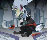 Rating: s
ID: 1788128
Date: 2019-02-09 18:11:11 -0500
Status: active
Score: 20
2018 black_body black_fur blonde_hair bodily_fluids chimera claws clothing crying detailed_background enon faba_(pokemon) fangs fin footwear fur generation_7_pokemon gladion_(pokemon) green_eyes grey_body grey_fur hair hi_res jacket legendary_pokemon male mammal nintendo pawpads pokemon pokemon_(species) pokemon_trainer shaking shoes silvally sitting tears teeth topwear transformation post #1788128