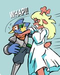 Rating: s
ID: 3247409
Date: 2022-03-28 15:21:15 -0400
Status: active
Score: 154
absurd_res angry anthro armor avian beak berdly bird blonde_hair blue_background blue_body blue_feathers bodily_fluids brown_body brown_fur clothed clothing contact_onomatopoeia deer deltarune digital_media_(artwork) duo face_slap feathers female fully_clothed fur hair hi_res humor impact_onomatopoeia long_hair male mammal meme moon_pearl new_world_deer noelle_holiday onomatopoeia reindeer robe scouter simple_background slap sound_effects standing succubi_samus tears teeth text undertale_(series) violence whap will_smith_slapping_chris_rock yellow_beak post #3247409