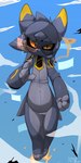 Rating: s
ID: 5548712
Date: 2025-05-04 14:55:04 -0400
Status: active
Score: 20
1:2 absurd_res aerocats aircraft ambiguous_gender anthro artist_name biped black_sclera blue_arms blue_body blue_ears blue_hands blue_legs cheek_tuft claws cloud cougar_(presto) countershade_torso countershading dipstick_ears domestic_cat ear_markings eyewear facial_tuft featureless_crotch feet felid feline felis fingerless_(marking) front_view frown full-length_portrait goggles grey_body grey_fingers grey_toes hi_res hologram living_aircraft living_machine living_vehicle looking_at_viewer machine mammal markings midair multicolored_ears narrowed_eyes navel nude_anthro orange_eyes portrait presto_(artist) robot_anthro sky sky_background solo text toeless_(marking) tuft vehicle x_navel yellow_ear_tips yellow_markings post #5548712