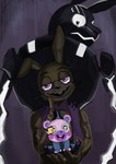 Rating: s
ID: 4303740
Date: 2023-09-20 18:12:25 -0400
Status: active
Score: 28
2023 absurd_res anthro bear bow_tie buckteeth carina2cl clothing digital_media_(artwork) five_nights_at_freddy's five_nights_at_freddy's:_help_wanted five_nights_at_freddy's:_security_breach five_nights_at_freddy's:_security_breach_ruin glitchtrap group happy hare helpi_(fnaf) hi_res holding_another lagomorph leporid looking_at_viewer looking_back looking_back_at_viewer male mammal mxes_(fnaf) purple_clothing purple_eyes purple_topwear purple_vest rabbit scottgames steel_wool_studios teeth topwear trio vest post #4303740