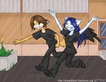Rating: s
ID: 4216870
Date: 2023-08-06 09:44:02 -0400
Status: active
Score: 2
2005 acid_(helena_soderberg) anthro black_clothing black_wings blue_hair breasts brown_hair canid canine clothing domestic_cat duo feathered_wings feathers felid feline felis female fox hair helena_soderberg low_res male male/female mammal nipple_outline nipples outside raining romantic romantic_couple shirt smile t-shirt tim_(helena_soderberg) topwear wet wings post #4216870