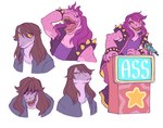 Rating: s
ID: 5668339
Date: 2025-06-26 02:48:27 -0400
Status: active
Score: 42
anthro claws deltarune english_text eye_through_hair female freckles hair hi_res lightner muscular muscular_female myaoctopus reptile scalie sharp_teeth solo susie_(deltarune) teeth text translucent translucent_hair undertale_(series) post #5668339