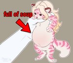 Rating: s
ID: 5631033
Date: 2025-06-09 14:04:03 -0400
Status: active
Score: 2
2024 ambiguous_gender anthro belly big_belly blonde_hair dated duo featureless_crotch full_of_milk/soup_(meme) fur glistening glistening_eyes grey_background hair markings marzipan_(tiggybloom) nude pink_body pink_fur semi-anthro simple_background solo_focus striped_arms striped_legs striped_markings striped_tail stripes tail tail_markings tiggybloom white_body white_fur post #5631033