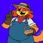 Rating: s
ID: 5658406
Date: 2025-06-21 15:12:57 -0400
Status: pending
Score: 4
1:1 an0malyz3r0 anthro basket belly big_belly canid canine canis cheek_tuft clothing container dogday_(poppy_playtime) domestic_dog egg facial_tuft flower gesture gloves hand_gesture handwear hat headgear headwear hi_res kerchief male mammal mob_entertainment neckerchief neckwear one_eye_closed orange_body overalls overweight overweight_male plant poppy_playtime purple_background simple_background smile smiling_critters solo straw_hat sunflower tight_clothing tuft v_sign wink post #5658406