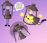 Rating: s
ID: 4955924
Date: 2024-08-01 04:08:19 -0400
Status: active
Score: 18
airy_(hfjone) ambiguous_gender animate_inanimate conditional_dnp dialogue english_text fire flying hfjone labbit_(artist) lamp lantern not_furry object_shows purple_theme raining solo star text thinking thought_bubble thoughtful_expression post #4955924