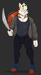 Rating: s
ID: 4333749
Date: 2023-10-05 08:01:44 -0400
Status: active
Score: 1
5_fingers anthro black_background cinderace clothing costume fingers generation_8_pokemon halloween halloween_costume hazby_o'neil hi_res holidays jacket machete male mask melee_weapon muscular muscular_male nintendo notched_ear pokemon pokemon_(species) shirt simple_background snackcracker solo topwear weapon white_body post #4333749