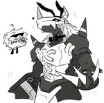 Rating: s
ID: 4957318
Date: 2024-08-01 19:10:28 -0400
Status: active
Score: 4
anthro armor bakamaokun bandai_namco black_body blackwargreymon bow_tie bunny_costume claws clothing costume digimon digimon_(species) fake_ears fake_rabbit_ears heart_symbol hi_res male monochrome pecs post #4957318