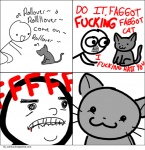 Rating: s
ID: 69184
Date: 2010-04-14 18:45:33 -0400
Status: active
Score: 44
:3 ambiguous_gender angry blood bodily_fluids comic dialogue domestic_cat duo english_text felid feline felis feral homophobic_slur human humor mammal meme prguitarman simple_background smile tail text white_background post #69184