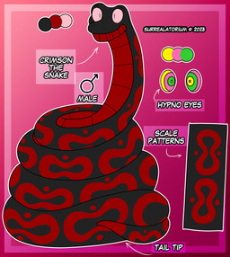 Rating: s
ID: 5751643
Date: 2025-08-02 15:49:28 -0400
Status: pending
Score: 3
2023 absurd_res black_body black_scales color_swatch crimson_the_snake english_text feral gradient_background hi_res hypnotic_eyes male markings model_sheet pink_background pink_sclera red_body red_markings red_scales reptile ringed_eyes scales scalie simple_background snake solo surrealatorium text post #5751643