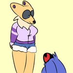 Rating: s
ID: 3115215
Date: 2022-01-09 22:16:36 -0500
Status: active
Score: 49
1:1 absurd_res amorous bandai_namco blue_body blue_fur bottomwear canid canine clothing cosplay denim denim_bottomwear denim_clothing denim_shorts deveddoris digimon digimon_(species) duo ear_piercing female fizz_(fract0x) flesh_tunnel fur gauged_ear hi_res machine male mammal piercing protogen purple_clothing renamon shorts size_difference skye_(amorous) tan_body tan_fur post #3115215