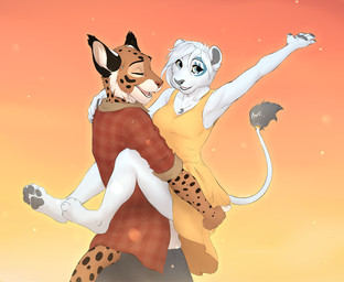 2018 anthro blue_eyes breasts clothed clothing duo feline female fur hair lion mammal open_mouth orange_fur smileeeeeee spots spotted_fur standing teeth tongue white_fur white_hair
Rating: Safe
Score: 4
User: Millcore
Date: April 19, 2018 2018 anthro blue_eyes breasts clothed clothing duo feline female fur hair lion mammal open_mouth orange_fur smileeeeeee spots spotted_fur standing teeth tongue white_fur white_hair
Rating: Safe
Score: 4
User: Millcore
Date: April 19, 2018
