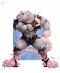 Rating: s
ID: 5642524
Date: 2025-06-14 18:58:23 -0400
Status: pending
Score: 1
abs after_transformation anthro blacktigerr claws clothing fur hi_res male mammal murid murine muscular muscular_male rat rodent solo toe_claws torn_clothing werecreature post #5642524