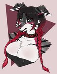 Rating: s
ID: 5279732
Date: 2025-01-01 07:27:48 -0500
Status: active
Score: 34
2024 anthro big_breasts black_hair braided_hair breasts canid canine cheek_tuft chest_tuft cleavage clothed clothing conditional_dnp countershade_fur countershade_torso countershading digital_media_(artwork) eyebrows eyelashes facial_piercing facial_tuft female folded_ears fur grey_body grey_eyes grey_fur hair half-length_portrait long_hair mammal markings multicolored_hair nose_piercing nose_ring piercing pigtails portrait puddingpaw red_hair ring_piercing septum_piercing septum_ring solo striped_body striped_fur striped_markings stripes tuft twin_braids two_tone_hair white_body white_fur post #5279732
