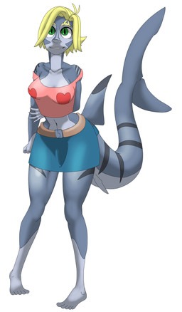 <3 belt blonde_hair blue_skin breasts clothing dorsal_fin female fin fish green_eyes hair hi_res humanoid marine navel shark shark_humanoid sherry_(shark) shirt simple_background sinful-spector skirt smile solo white_background
Rating: Safe
Score: 1
User: Nicklo6649
Date: June 19, 2018 <3 belt blonde_hair blue_skin breasts clothing dorsal_fin female fin fish green_eyes hair hi_res humanoid marine navel shark shark_humanoid sherry_(shark) shirt simple_background sinful-spector skirt smile solo white_background
Rating: Safe
Score: 1
User: Nicklo6649
Date: June 19, 2018