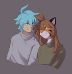 Rating: s
ID: 5603359
Date: 2025-05-27 23:30:38 -0400
Status: active
Score: 31
2024 anthro blue_eyes blue_hair brown_hair canon_couple clothed clothing digital_drawing_(artwork) digital_media_(artwork) duo eyebrow_through_hair eyebrows felid female flora_(twokinds) grey_background hair half-length_portrait hi_res human keidran looking_at_another male mammal pantherine pikatsutran portrait romantic romantic_couple signature simple_background sweater tiger topwear trace_legacy translucent translucent_hair twokinds yellow_eyes post #5603359