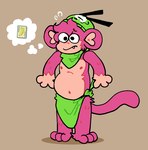 Rating: s
ID: 5542755
Date: 2025-05-01 21:12:35 -0400
Status: active
Score: 4
anthro balatro beanie belly bottomwear clothing fur haplorhine hat headgear headwear kerchief loincloth madd_(pawplants) male mammal monkey monkey_tail navel neckerchief neckwear nipples pawplants pink_body pink_fur primate sentient_clothing simple_background slightly_chubby solo tail post #5542755